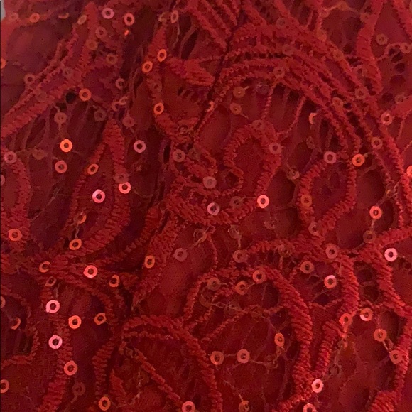 Red formal dress! Worn once! - Picture 3 of 7